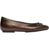Womens Fit flop Women's Fitflop Delicato Bow Soft Metallic-Leather Ballet Flat Metallic Chocolate Brown Metallic Chocolate Brown