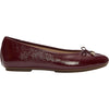 Womens Fit flop FitFlop Delicato Bow Patent Leather Ballet Flat Women's Dress Flats Dark Merlot Dark Merlot