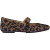 Womens Fit flop FitFlop Delicato Suede Leopard Mary Jane Women's Dress Flats Tan/Black Tan/Black