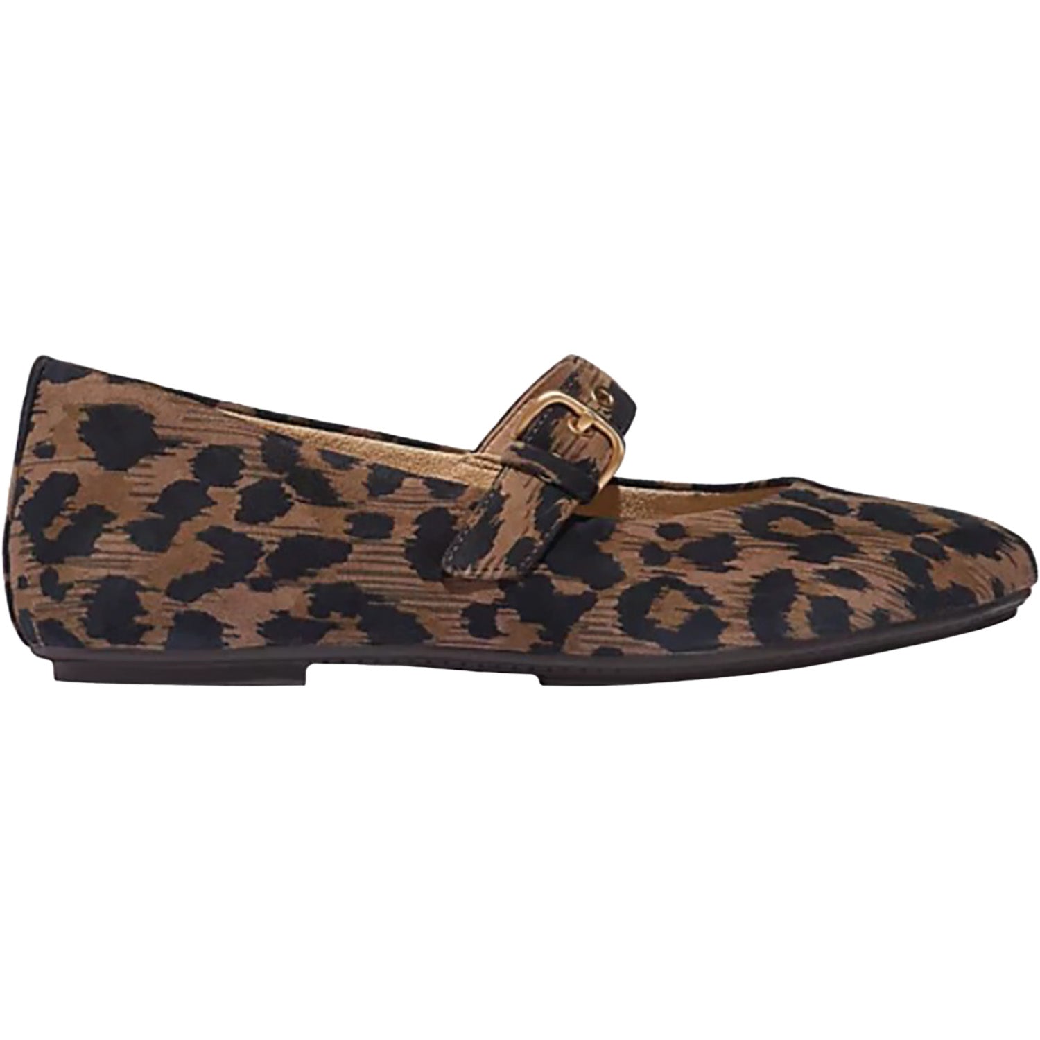 Women's Fitflop Delicato Leopard Suede Mary Jane Chocolate Mix