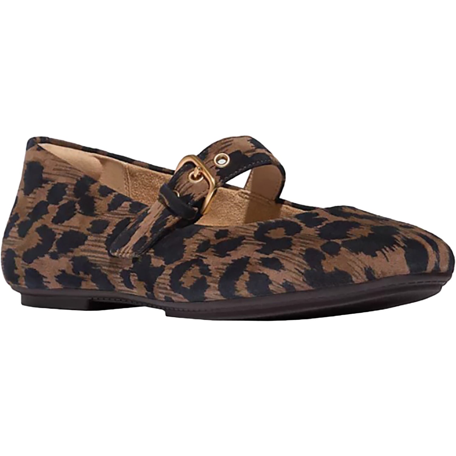 靴 fitflop chocolate llic 23cm Women's Fitflop Delicato Leopard Suede Mary Jane Chocolate Mix
