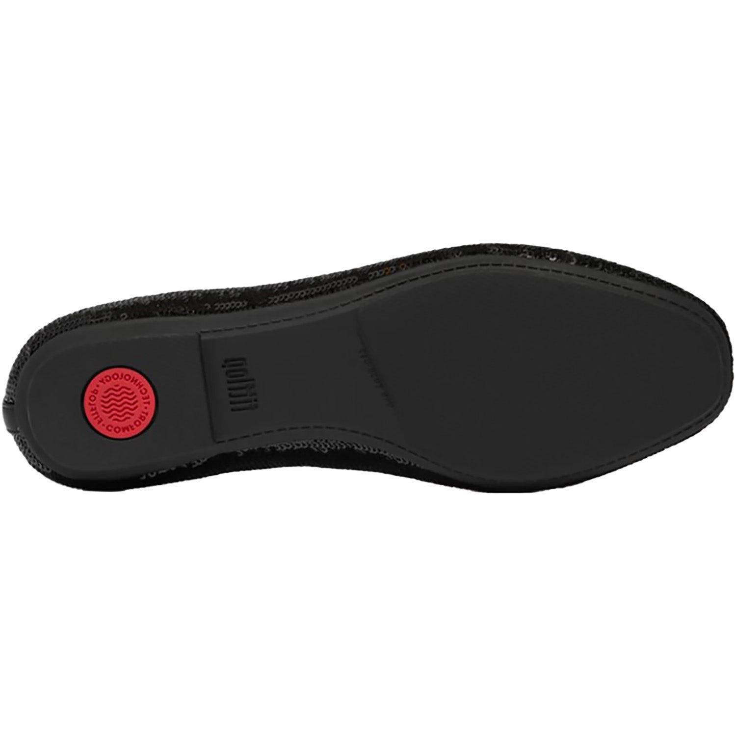 Womens Fit flop Fitflop Delicato Bow Sequin Ballet Flat Women's Dress Flats Black Black