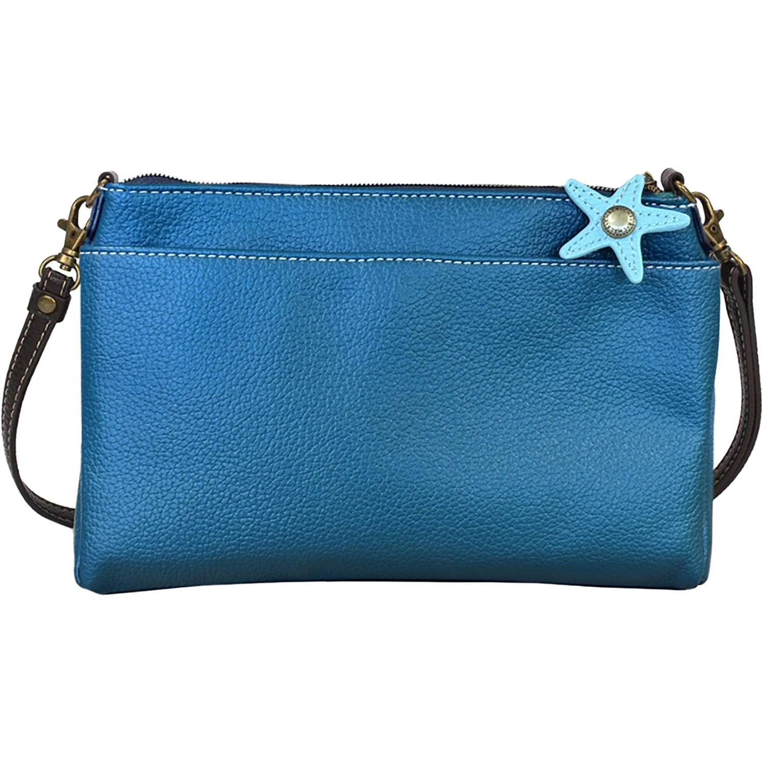 Womens Chala Chala Sand Dollar Deluxe Crossbody Handbag Turquoise Turquoise