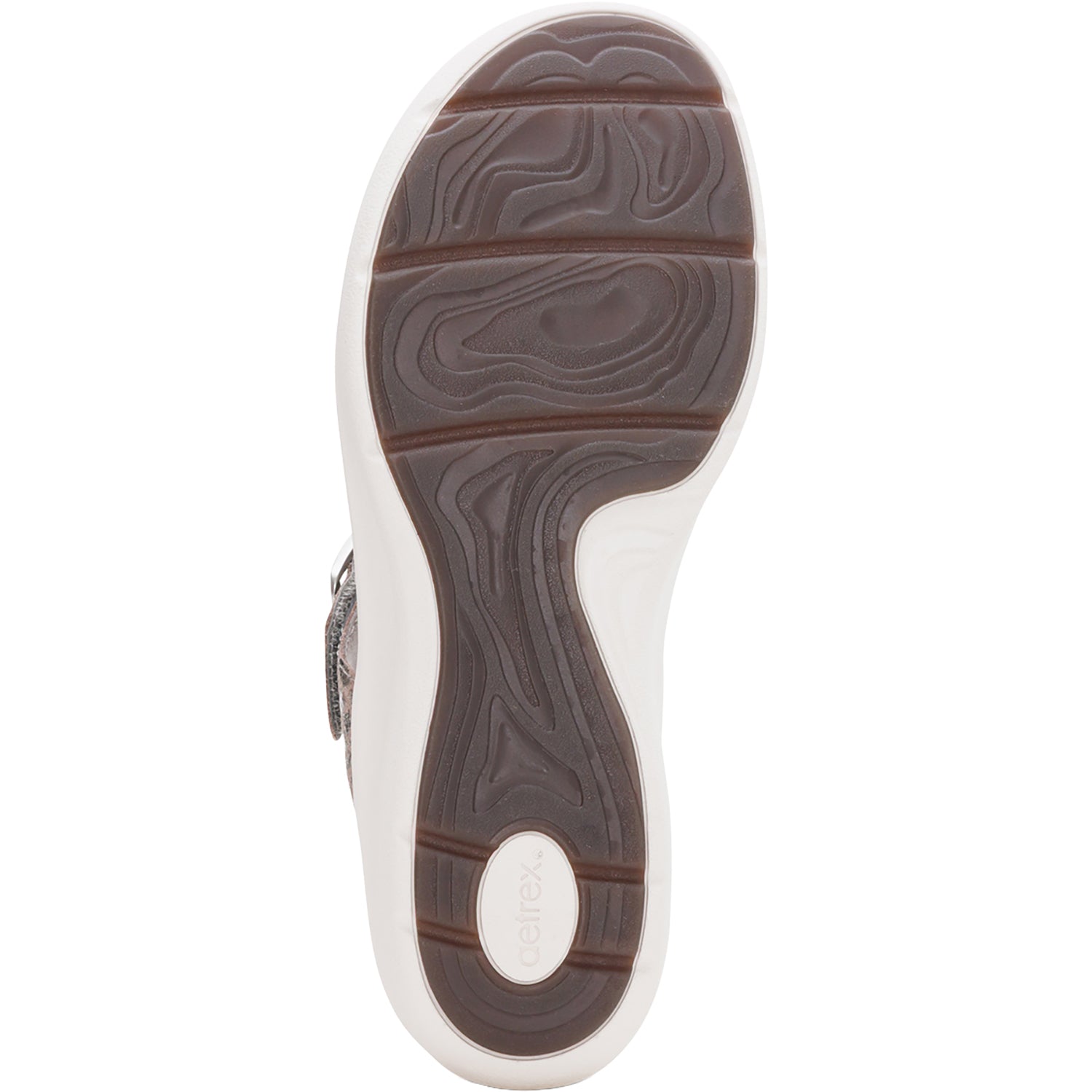 Womens Aetrex Aetrex Donna Women's Sandals Pewter Metallic Pewter Metallic