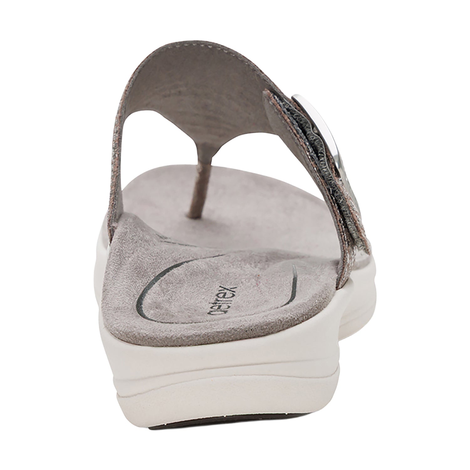 Womens Aetrex Aetrex Donna Women's Sandals Pewter Metallic Pewter Metallic