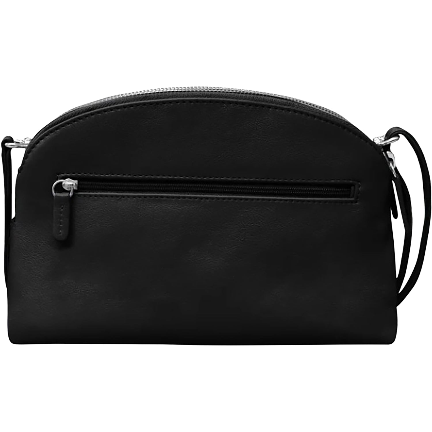 Womens Ili new york ili New York Double Zip Dome Bag Handbag Black Black