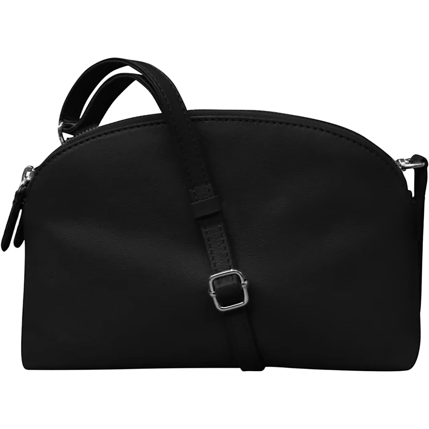 Womens Ili new york ili New York Double Zip Dome Bag Handbag Black Black