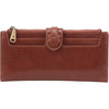 Womens Hobo Hobo Dunn Continental Wallet Pecan Ridge Patina Leather Pecan Ridge Patina Leather