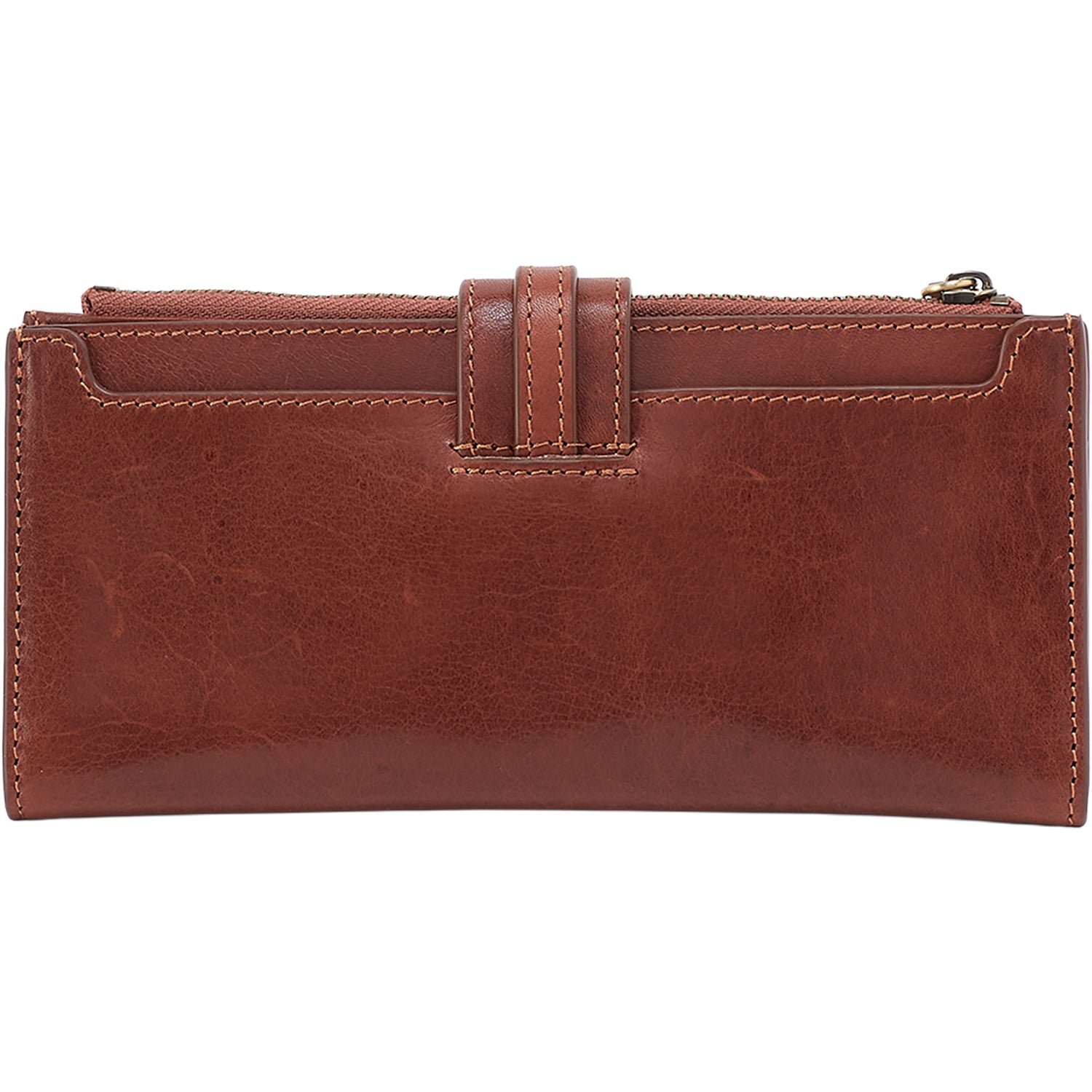 Womens Hobo Hobo Dunn Continental Wallet Pecan Ridge Patina Leather Pecan Ridge Patina Leather