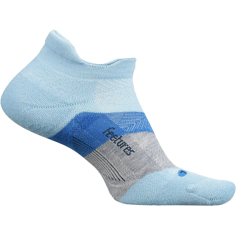 Unisex Feetures Elite Max Cushion No Show Tab Socks Big Sky Blue