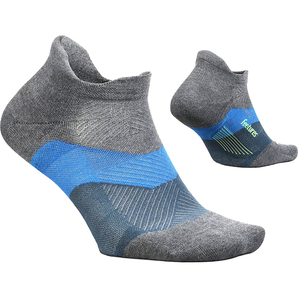 Unisex Feetures Unisex Feetures Elite Max Cushion No Show Tab Socks Gravity Grey Gravity Grey