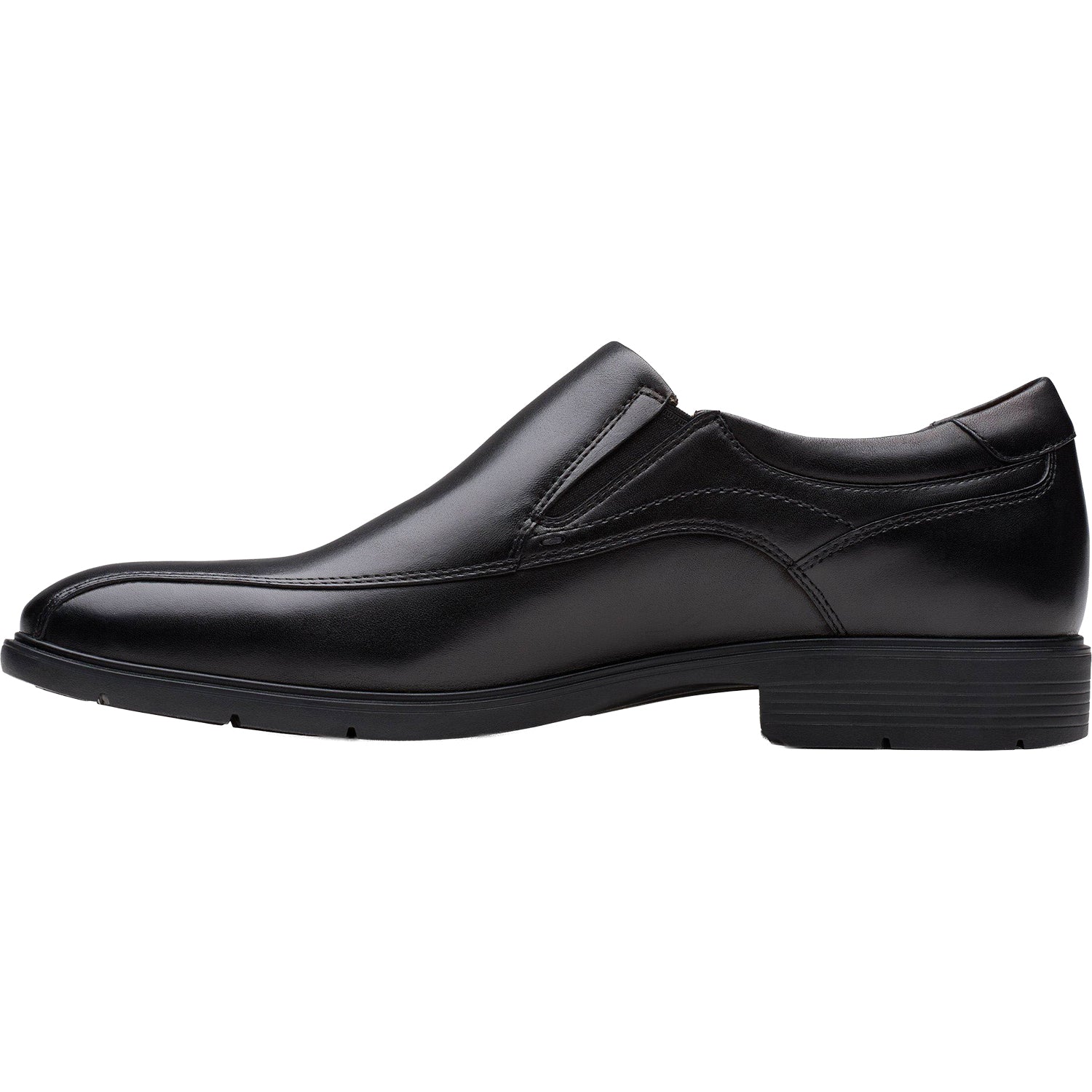 Clarks Eldredge Step Men's Dress Slip Ons Black Leather