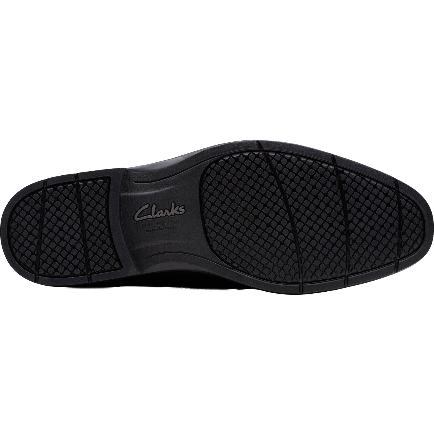 Mens Clarks Clarks Eldredge Step Men's Dress Slip Ons Black Leather Black Leather