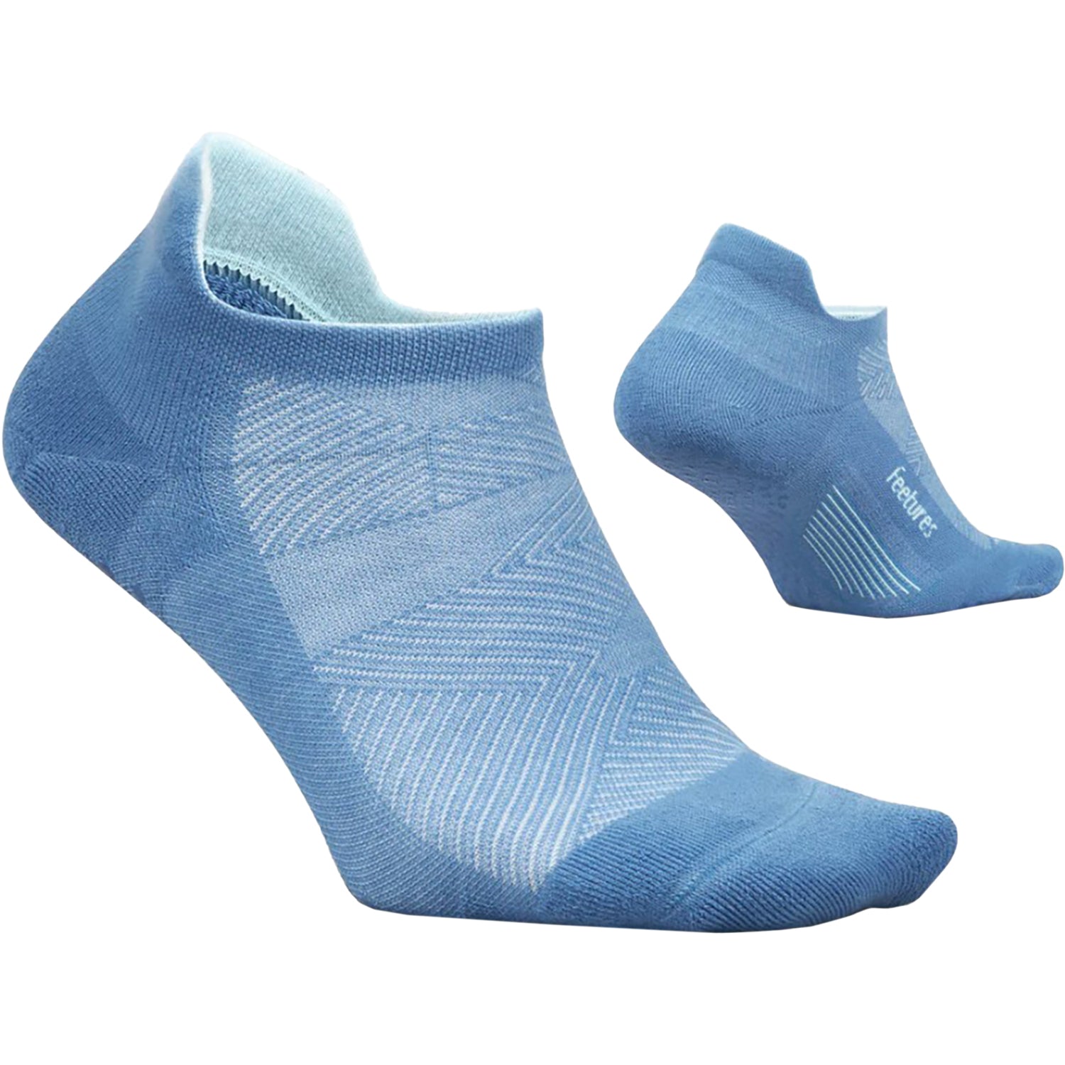 Womens Feetures Feetures Elite Grip Max Cushion Tab Unisex Athletic Shoes Socks Flex Blue Flex Blue