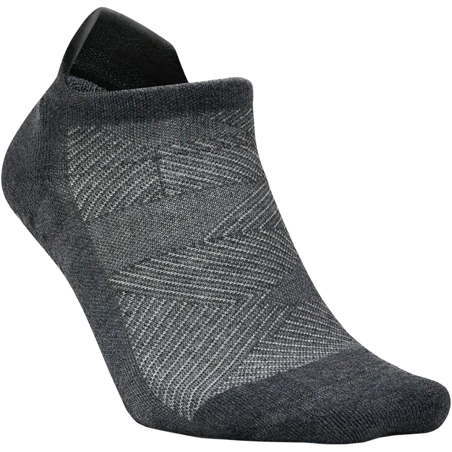 Unisex Feetures Feetures Elite Grip Max Cushion Tab Unisex Athletic Shoes Socks Flow Gray Flow Gray