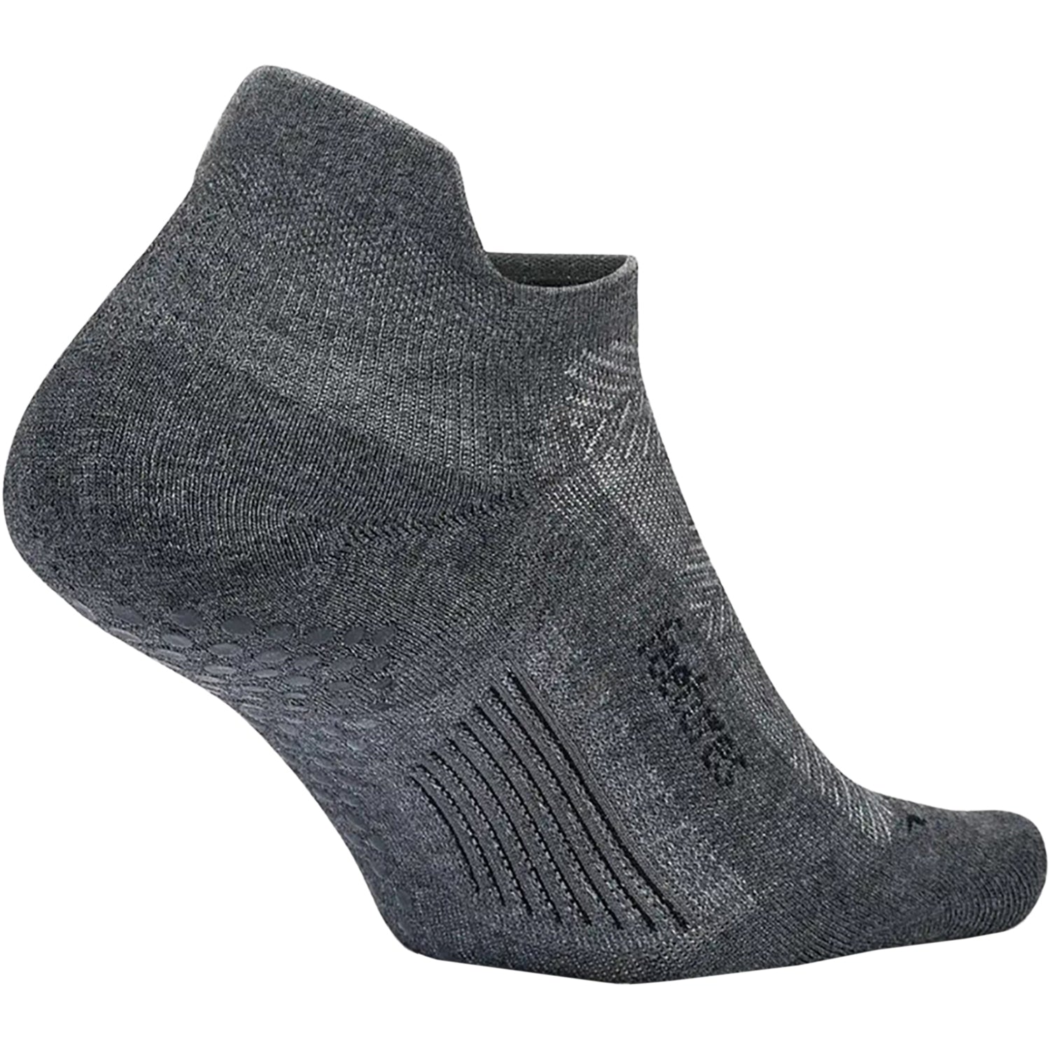 Unisex Feetures Feetures Elite Grip Max Cushion Tab Unisex Athletic Shoes Socks Flow Gray Flow Gray