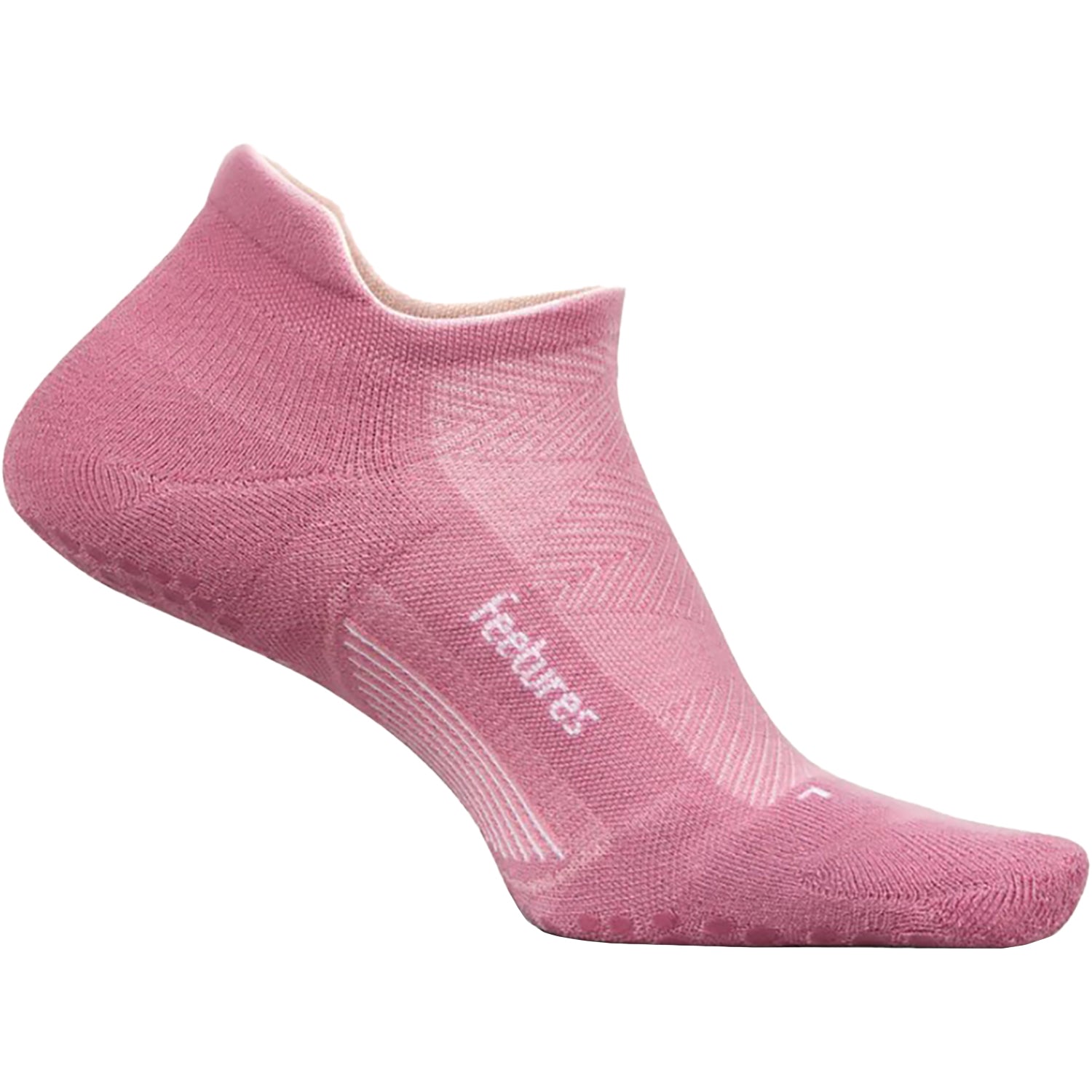 Womens Feetures Feetures Elite Grip Max Cushion Tab Unisex Athletic Shoes Socks Posture Pink Posture Pink