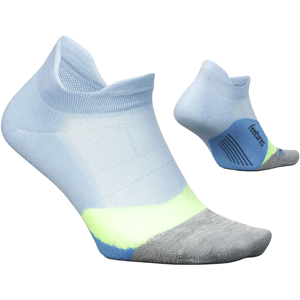 Unisex Feetures Unisex Feetures Elite Light Cushion No Show Tab Socks Blue Crystal Blue Crystal