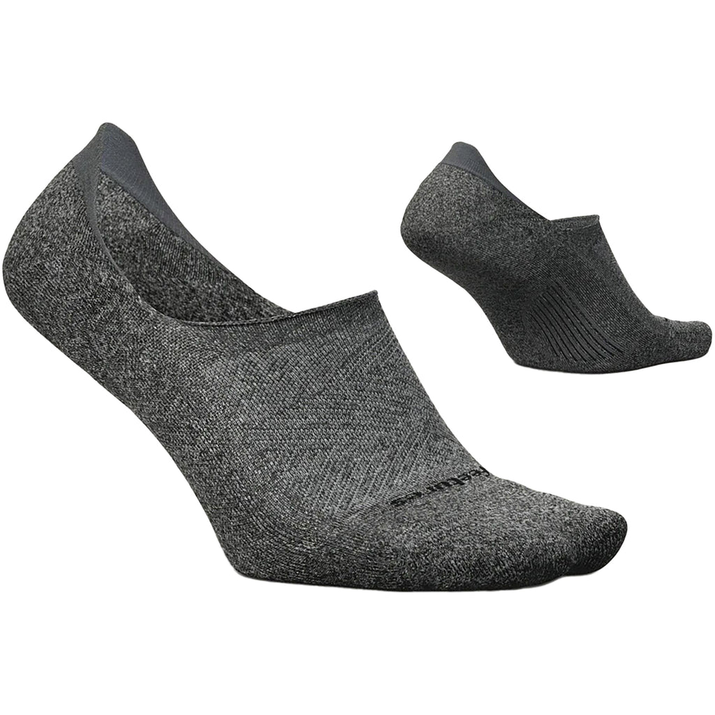 Unisex Feetures Unisex Feetures Elite Light Cushion Invisible Socks Grey