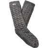 Womens Ugg Women's UGG Elowyn Cable Knit Fleece Lined Sock Charcoal Heather Charcoal Heather