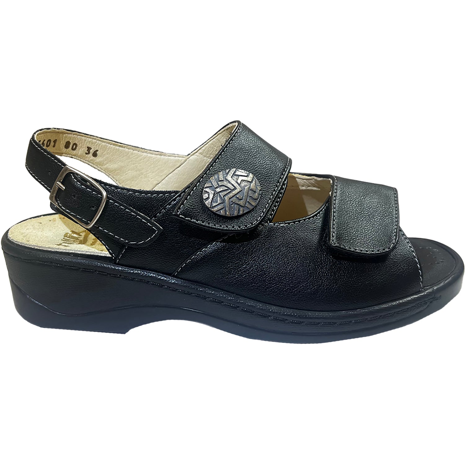 Womens Fidelio Fidelio Emily Wide Fit Women's Sandals Black Black