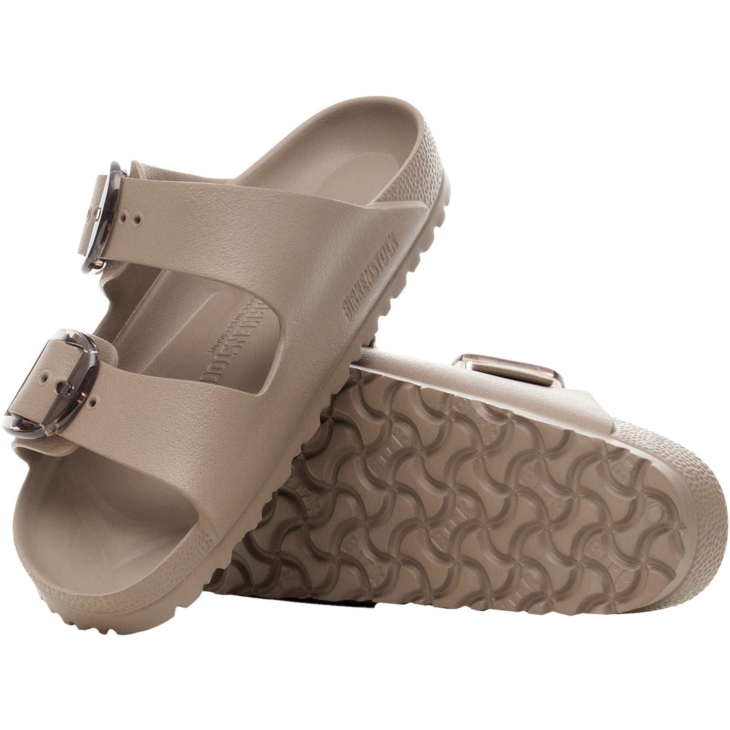 Women's Birkenstock EVA Arizona Big Buckle Gray/Taupe – Footwear etc.