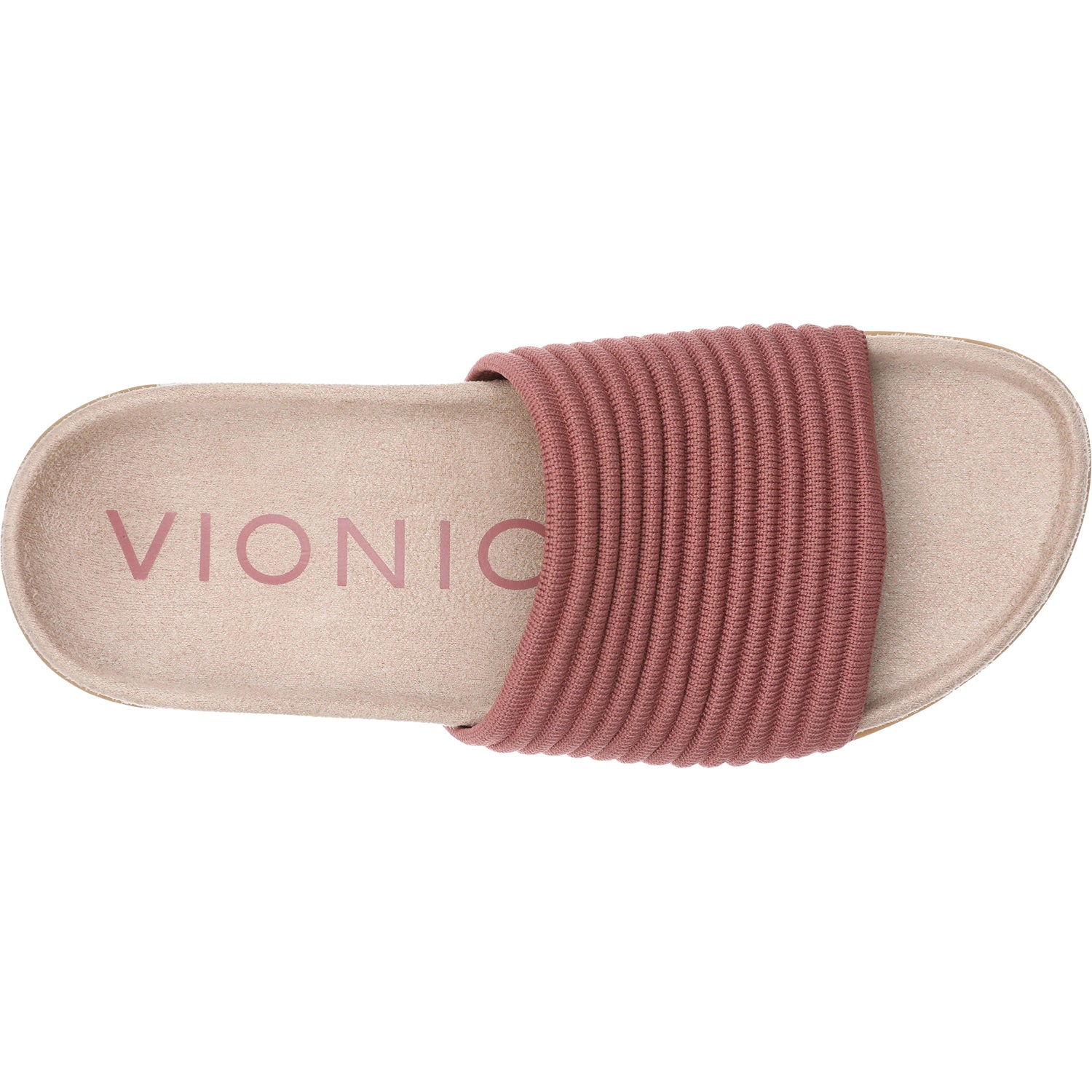 Womens Vionic Vionic Evie Knit Women's Slide Sandals Withered Rose Withered Rose