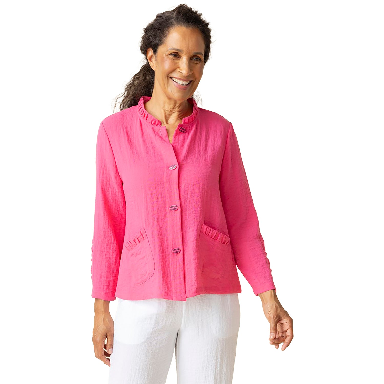 Womens Habitat Habitat Express Travel Sld Event Jacket Women's Outerwear Hot Pink Hot Pink