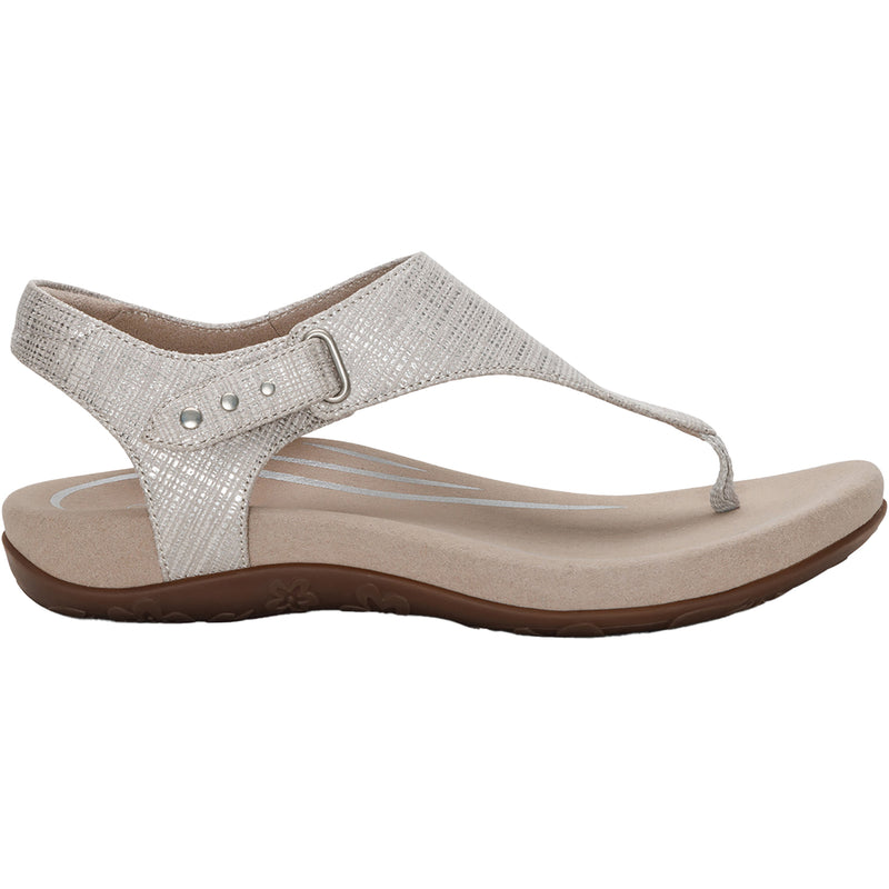 Women's Aetrex Ellie Grey Textured Synthetic
