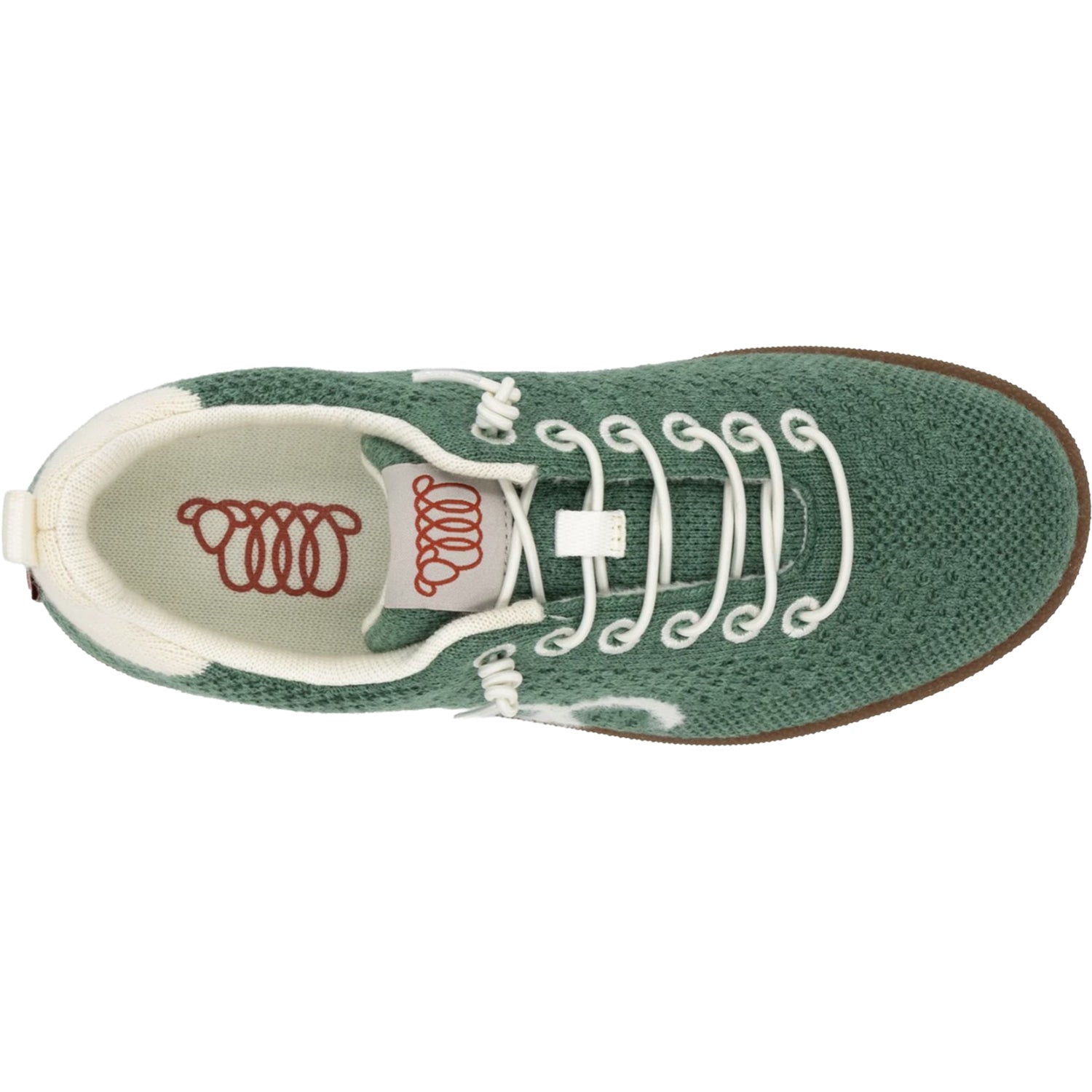 Womens Woolloomooloo Engadine Merino Wool Women's Lace Up Shoes Sage/Ecru Sage/Ecru