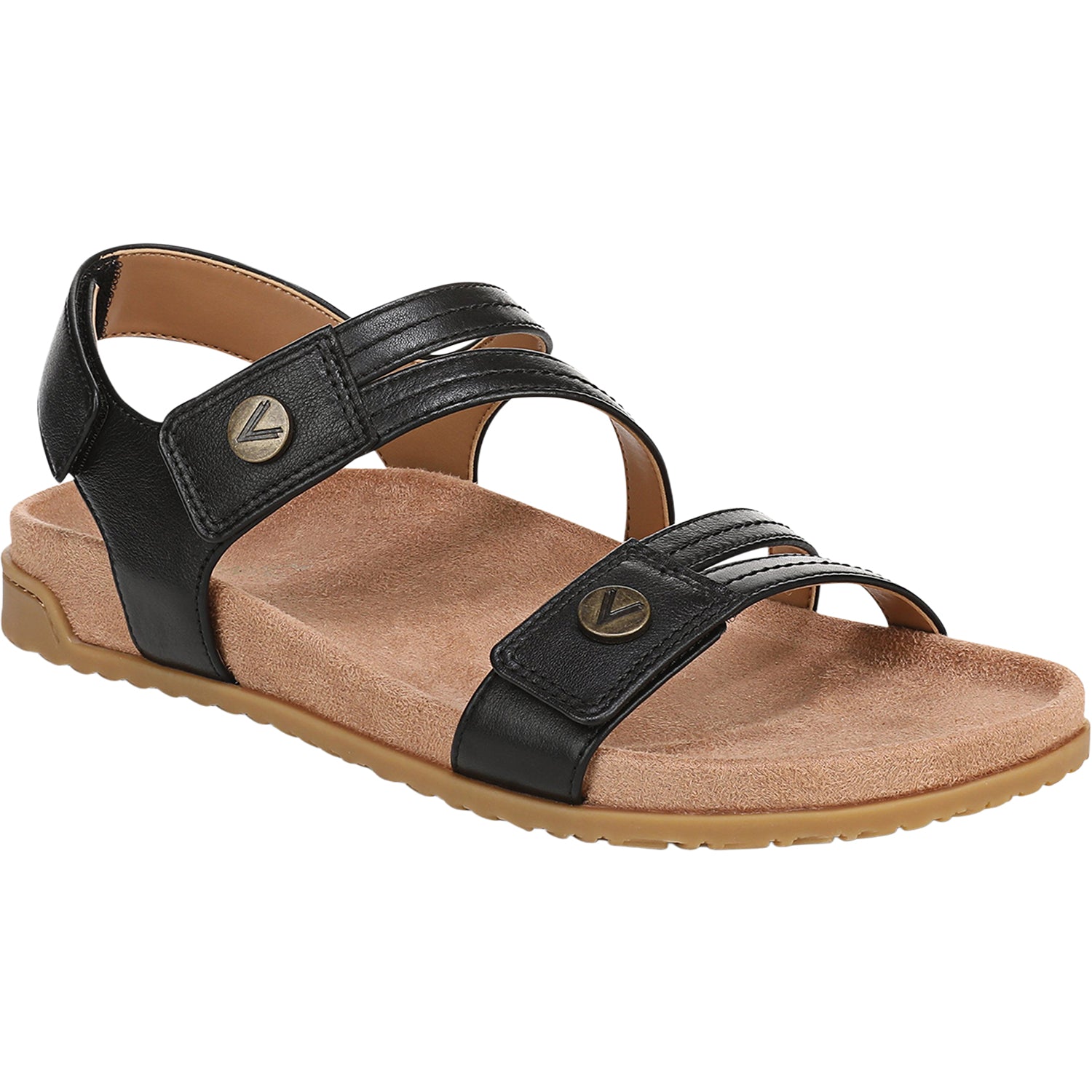 Womens Vionic Vionic Essie Women's Sandals Black Leather Black Leather