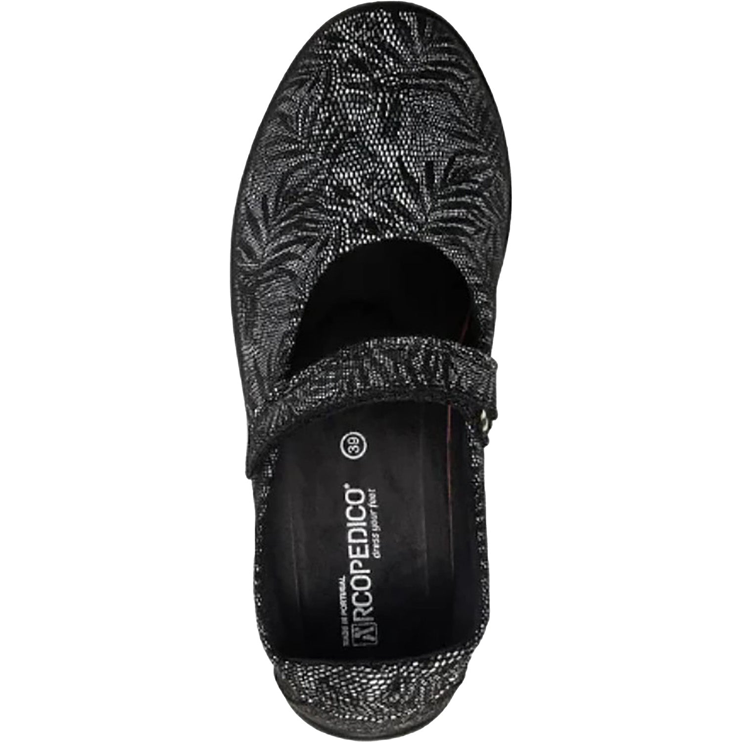 Womens Arcopedico Women's Arcopedico's Estrela Black Palm Synthetic Black Palm