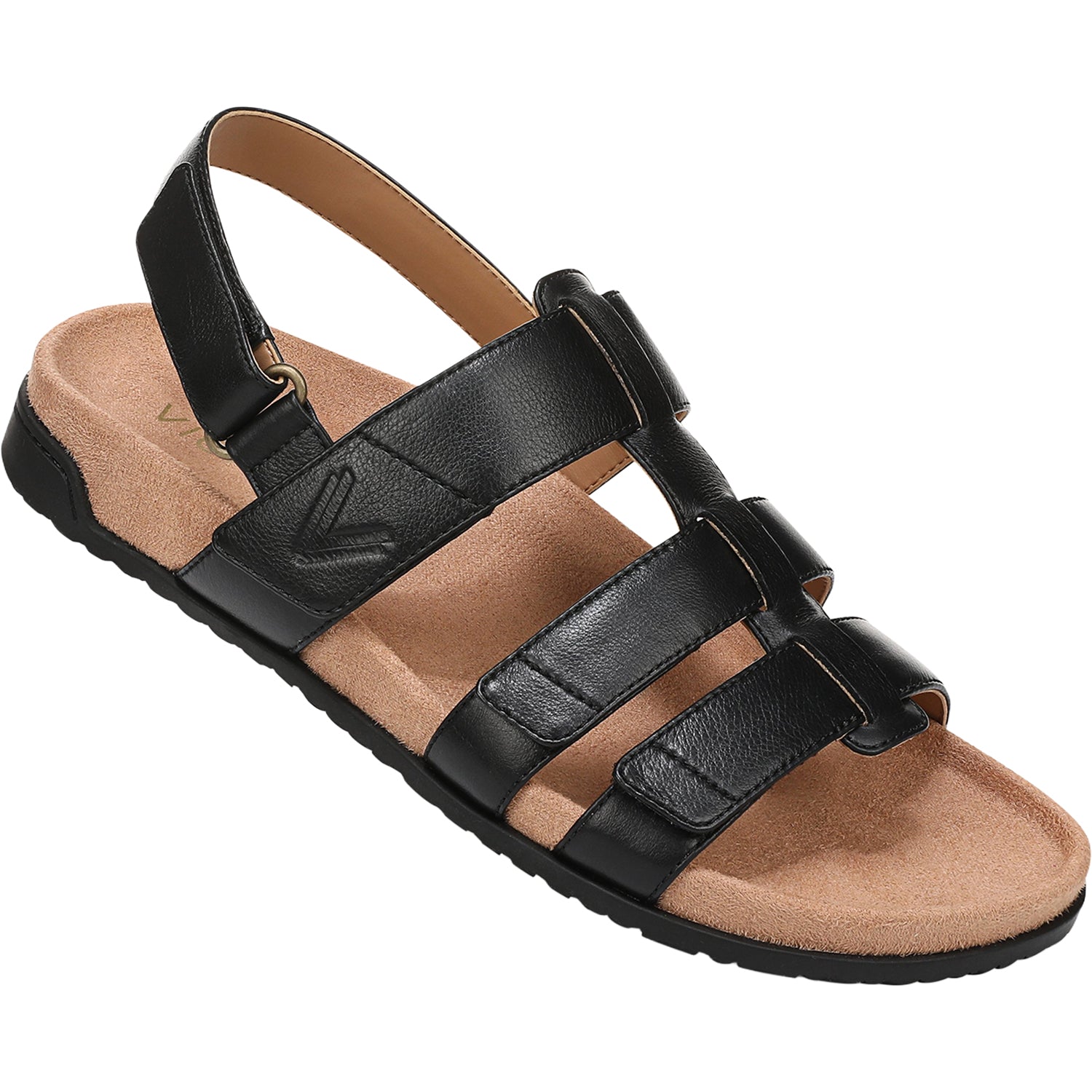 Womens Vionic Vionic Eureka Women's Sandals Black Leather Black Leather