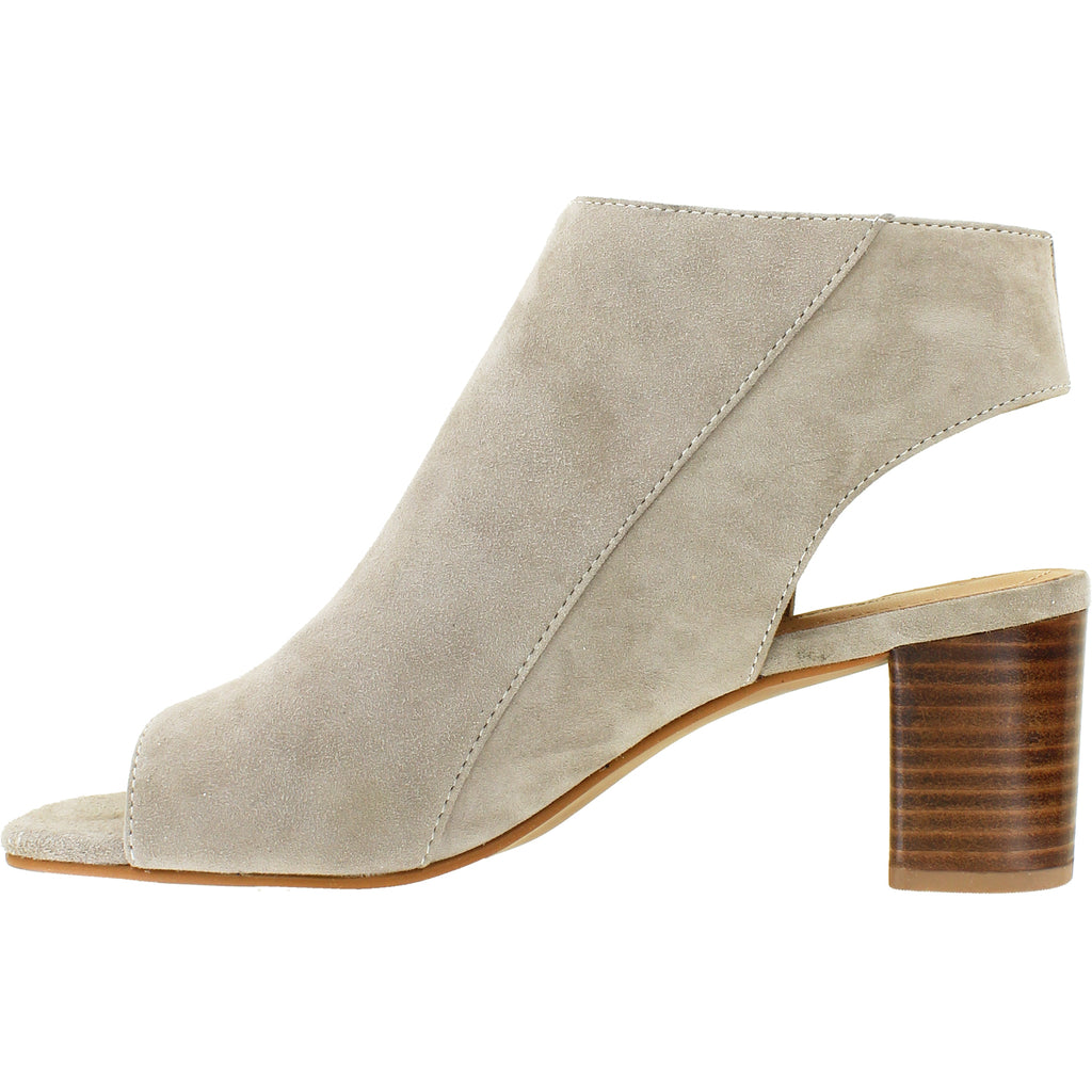 Womens Johnston & murphy Women's Johnston & Murphy Evelyn Side Zip Bootie Taupe Kid Suede Taupe Kid Suede