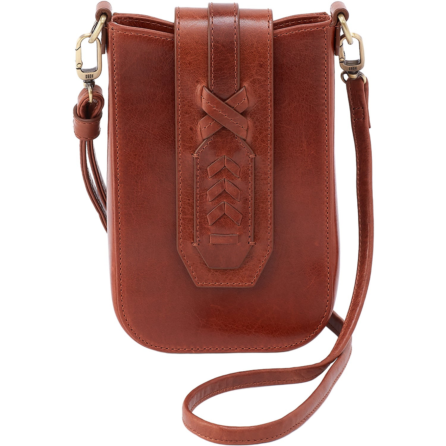 Womens Hobo Hobo Expedition Phone Crossbody Handbag Pecan Ridge Pecan Ridge