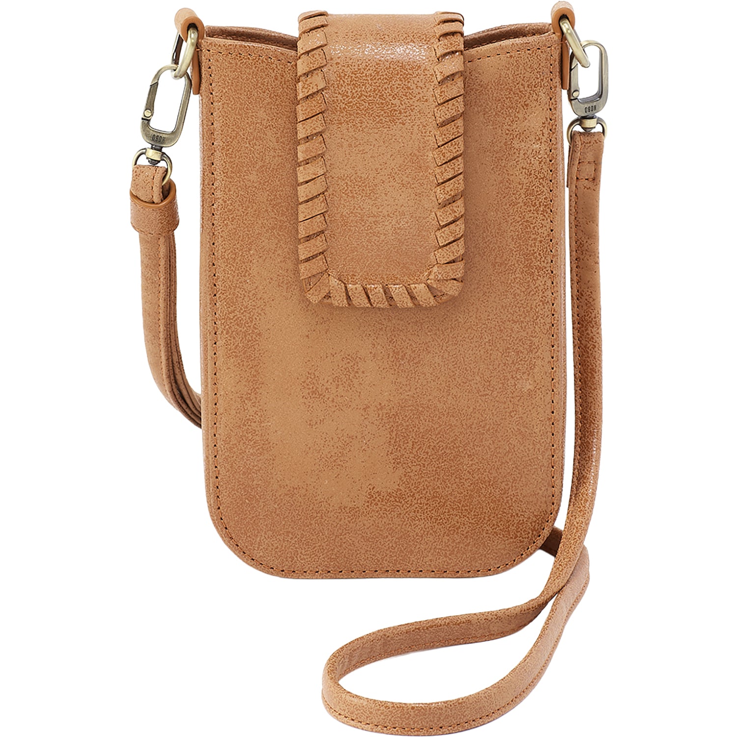 Womens Hobo Hobo Expedition Phone Crossbody Handbag Whiskey Buffed Leather Whiskey Buffed Leather