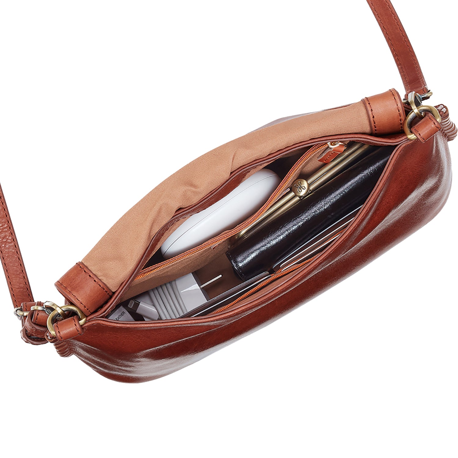 Womens Hobo Hobo Expedition Shoulder Crossbody Handbag Pecan Ridge Pecan Ridge