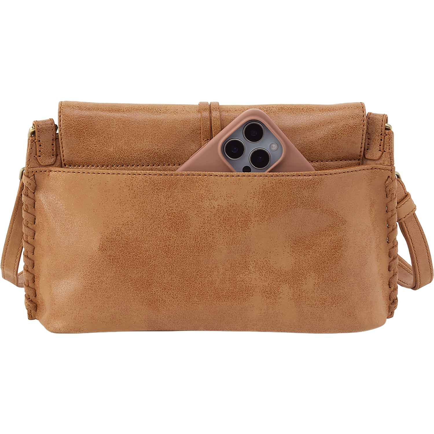Womens Hobo Hobo Expedition Shoulder Crossbody Handbag Whiskey Whiskey