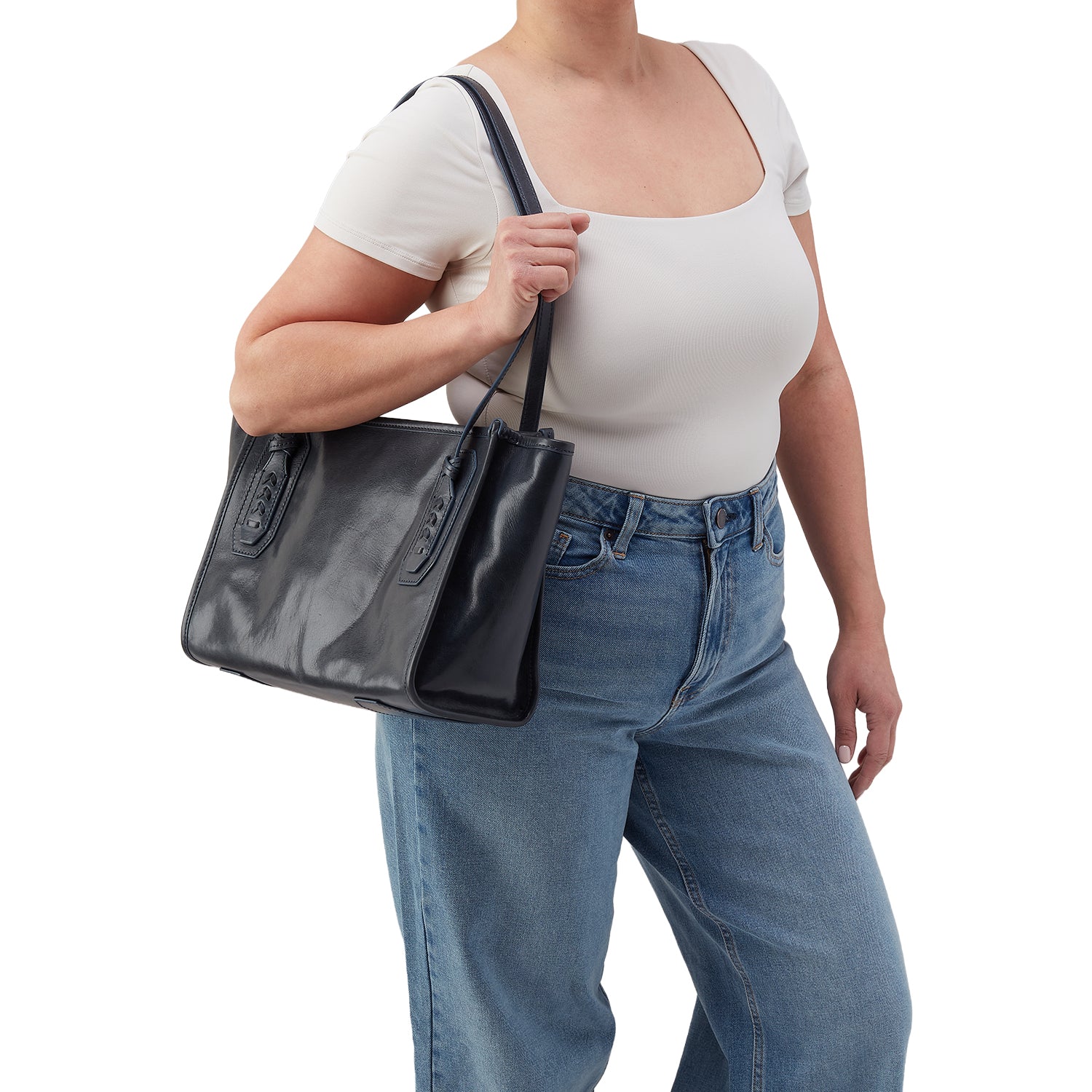 Womens Hobo Hobo Expedition Small Tote Handbag Navy Horizon Navy Horizon