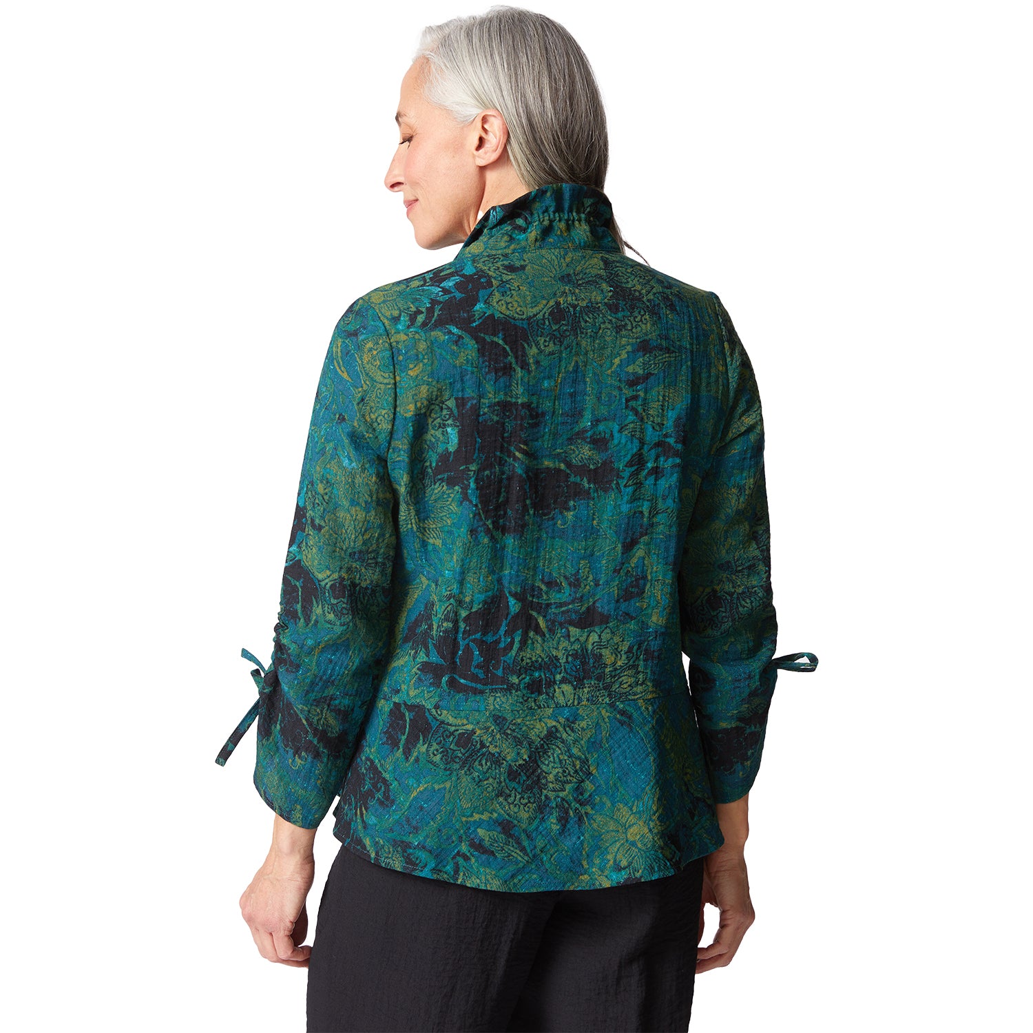 Womens Habitat Habitat Express Travel Jacobian Floral Event Jacket Women's Outerwear Outdoor Everglade Everglade