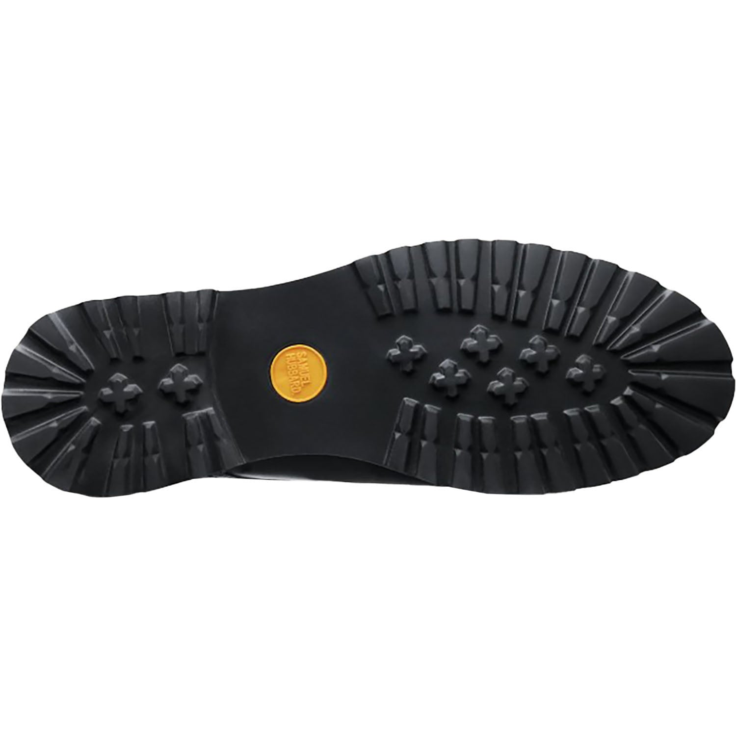 Mens Samuel hubbard Samuel Hubbard Featherlight Founder Men's Dress Lace Up Shoes Black Tumbled Leather Black Tumbled Leather