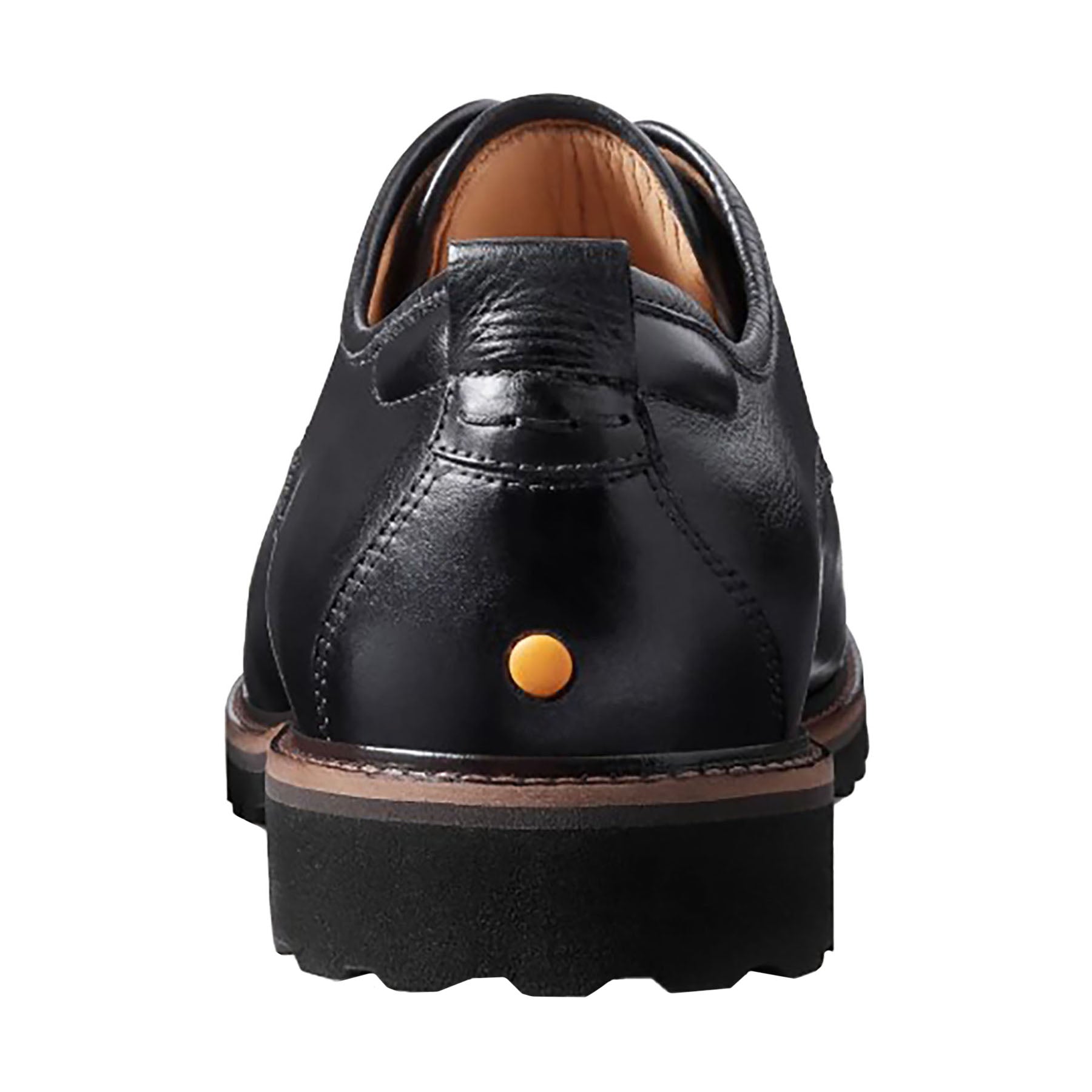 Mens Samuel hubbard Samuel Hubbard Featherlight Founder Men's Dress Lace Up Shoes Black Tumbled Leather Black Tumbled Leather
