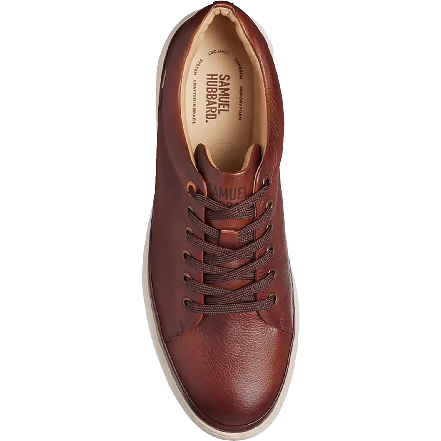 Mens Samuel hubbard Samuel Hubbard Featherlight Fast Men's Lace Up Shoes Cognac Leather Cognac Leather