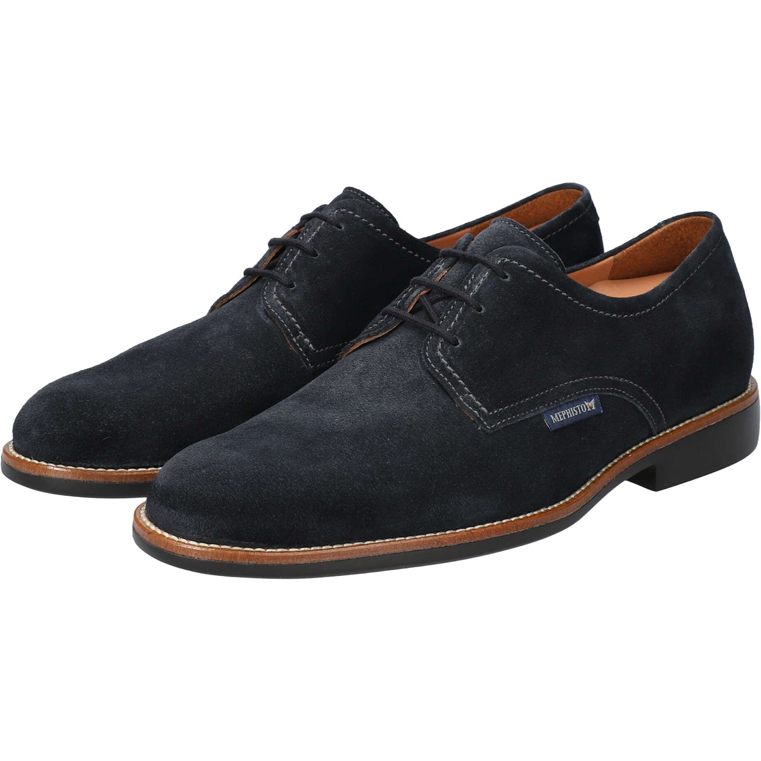 Mens Mephisto Mephisto Fedrik Men's Dress Shoes Blue Velsport Blue Velsport