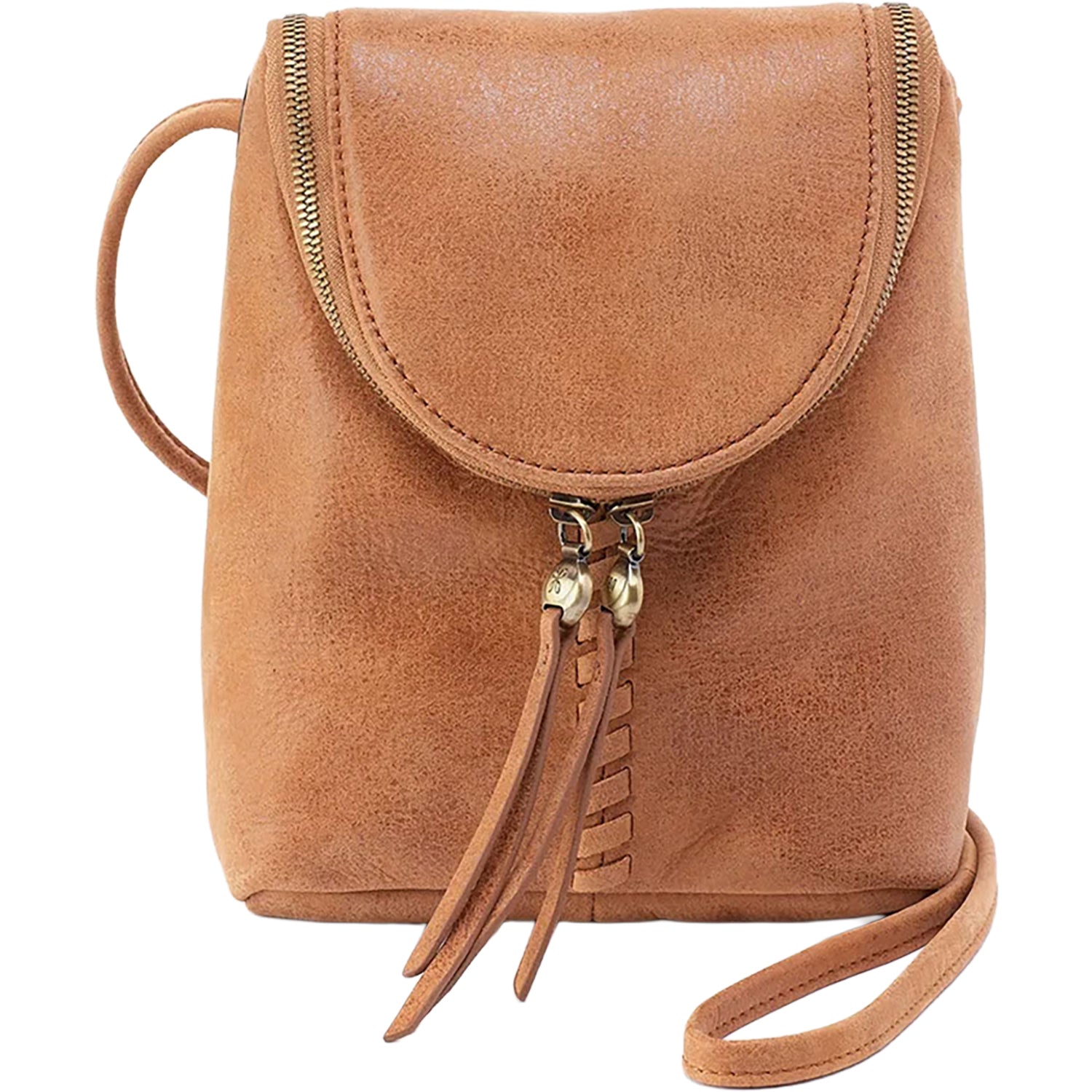 Womens Hobo Hobo International Fern Crossbody Whiskey w/Whipstitch Whiskey w/Whipstitch