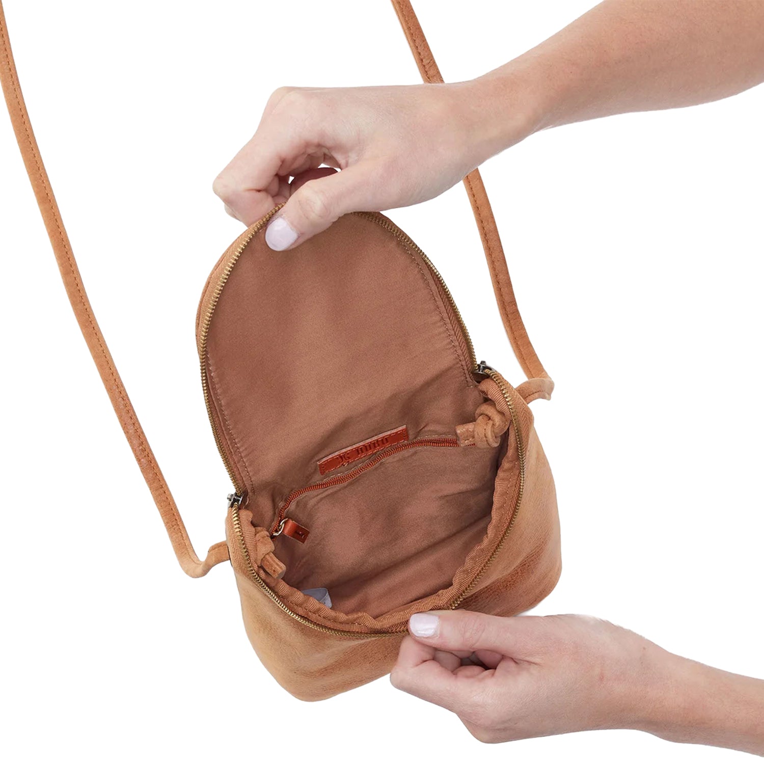 Womens Hobo Hobo International Fern Crossbody Whiskey w/Whipstitch Whiskey w/Whipstitch