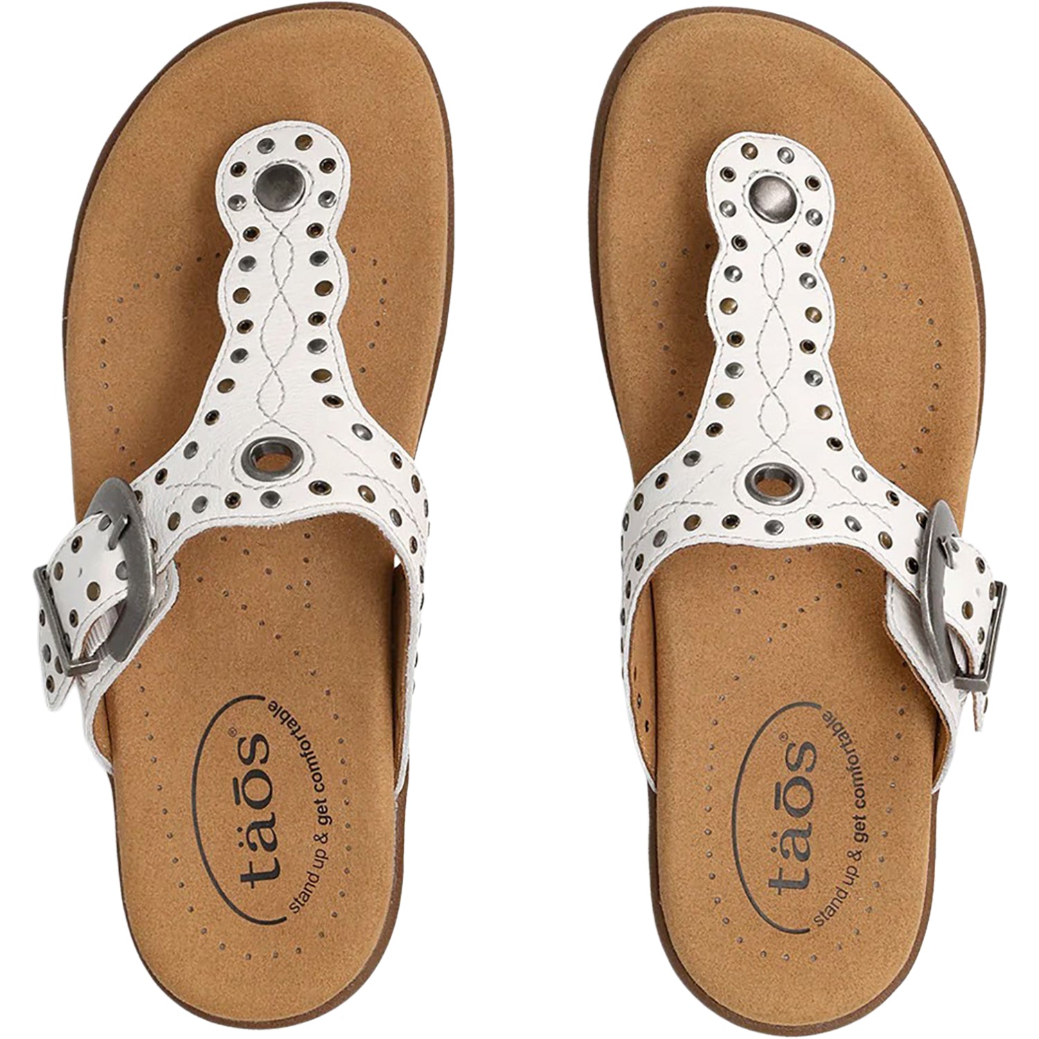 Womens Taos Women's Taos Flash White Leather White Leather