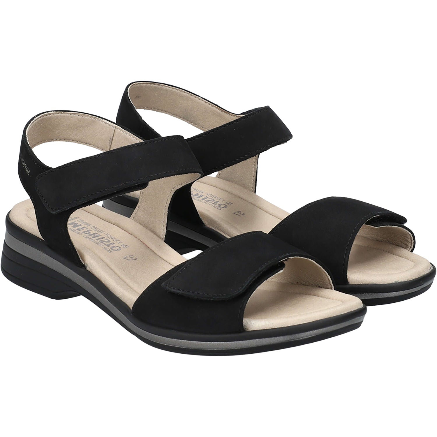 Womens Mephisto Mephisto Floraline Women's Sandals Black Bucksoft Black Bucksoft