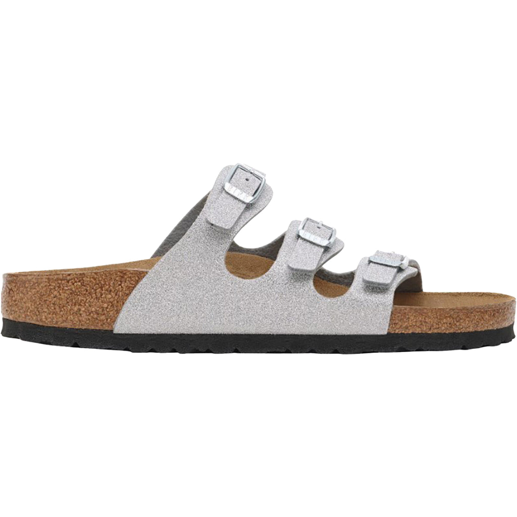 Women's Birkenstock Florida Shiny Glitter Silver