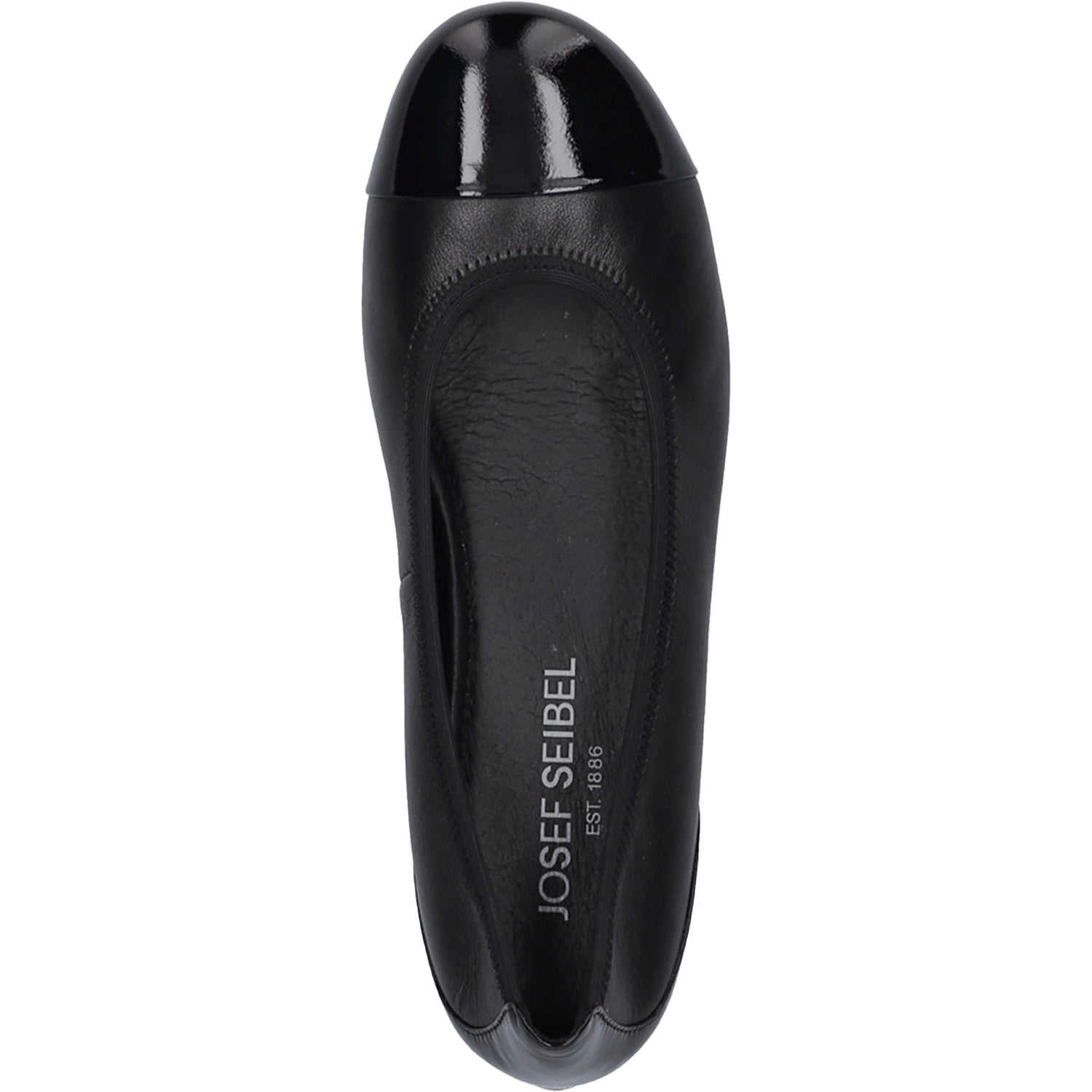 Womens Josef seibel Josef Seibel Florina 01 Women's Dress Flats Black Leather/Patent Combi Black Leather/Patent Combi
